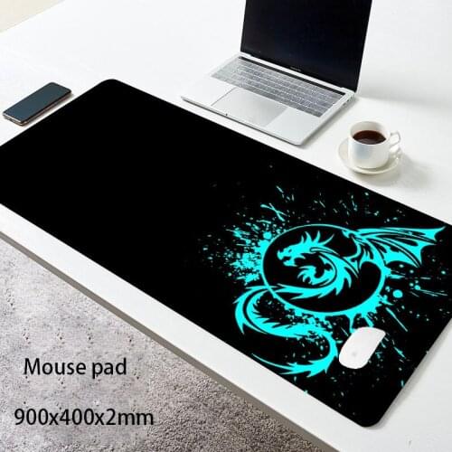 Large Mouse Pad Extended Speed Gaming Mouse Pad Fly Dragon Mouse Pad Gamer Office Computer Mouse Mat (A-Red) mouse pad