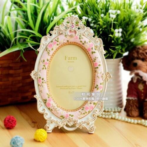 Rustic Rose Resin Photo Frame Home Decoration Photo Frame Creative Wedding Gift