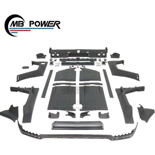 G class W463 wide Body Kits fit for W463 G63 G500 G400 G350 B style carbon fiber material car bumpers 1990~2018y