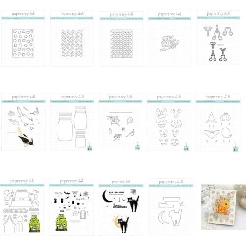 Halloween Spider Web Cat Haunted House Leaves Pumpkin Alphabet Bird Metal Cutting Dies And Stamps DIY Card Paper Handmade Album