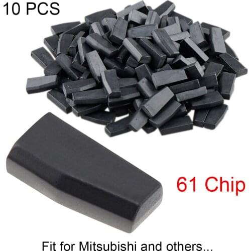 10pcs Blank T19 ID61 4D61 Carbon Chip Car Key Transponder Chip Keyless for Mitsubishi Lancer Outlander L200 Shogun Pajero Monter