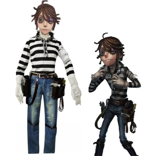 Identity V Cosplay Costumes Prisoner Luca Balsa Cosplay Costume Survivor Original Skin Uniforms Suits Clothes Sets Adult Women