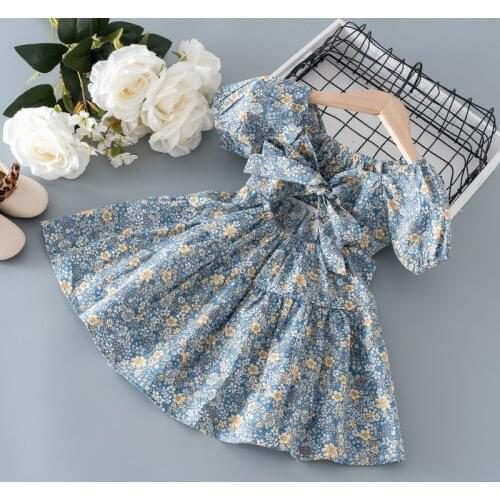 Newborn Baby Girl summer clothes floral dress costume for toddler girls clothing 1 T baby princess birthday party dresses dress