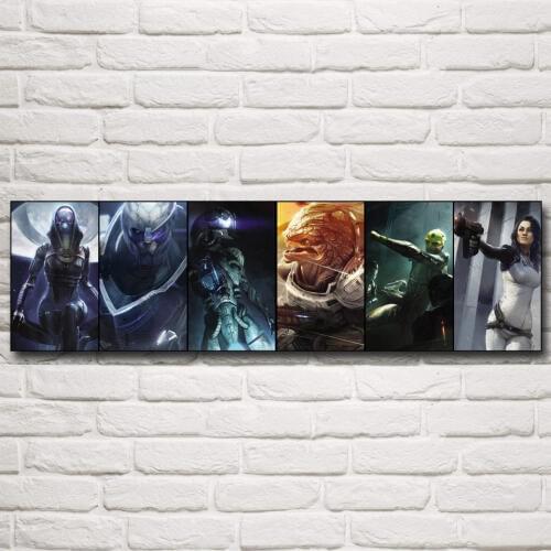 Mass Effect Hot Shooting Action Game Posters and Prints Art Silk Painting Decoration Pictures Bedroom Living Room Wall Decor