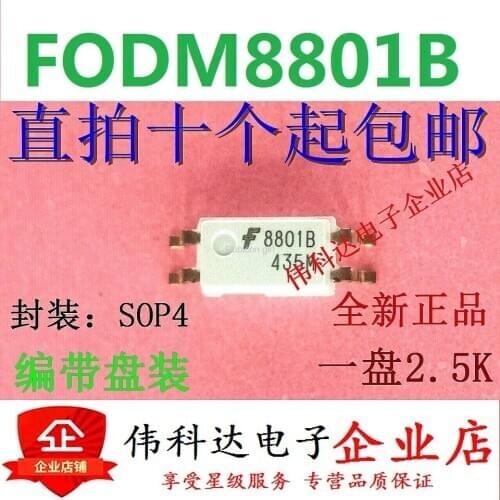 New FODM8801B 8801B SOP4 optocoupler isolator imported original fake one lose ten can be straight shot