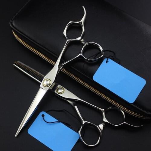 Professional Japan steel 6 '' Bearing hair scissors make up haircut thinning barber makas cutting shears hairdresser scissors