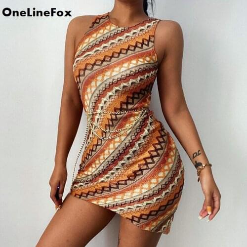 ONE LINE FOX Fashionable Knitted Dresses