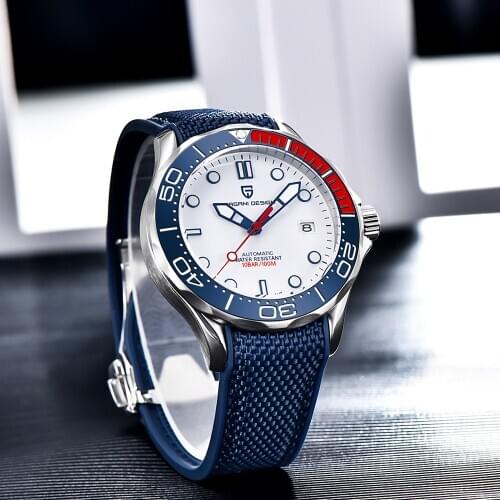 PAGANI DESIGN 007 Series 2020 New Mens Watches Fashion Luxury Automatic Watch Men Waterproof Silica gel Wristwatch NH35A Clock