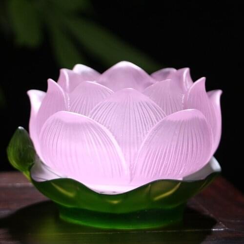 4.5x8cm Lotus Candle Holders for Home Decor Glass Table Centerpiece Decorations Candlestick Holder Candlestick