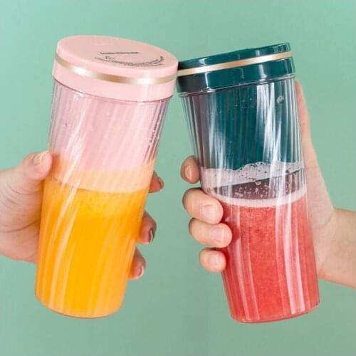 Portable mini juicer cup multi-function household USB charging handheld 350ml fruit juicer