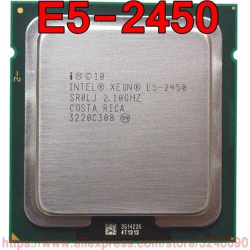 Intel Xeon CPU E5-2450 SR0LJ 2.10GHz 8-Core 20M LGA1356 E5 2450 processor free shipping speedy ship out