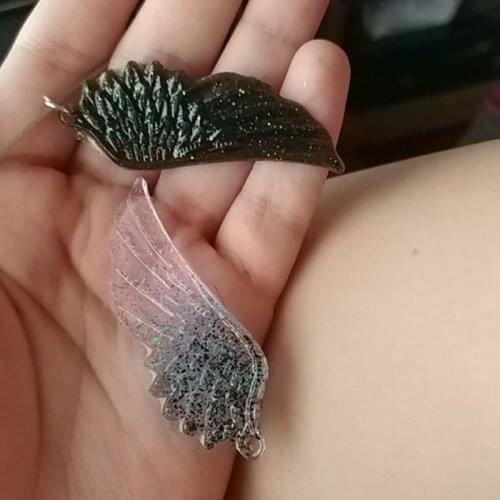 Crystal Epoxy Resin Mold Angel Wing Shape Casting Silicone Mould DIY Making Tool GXMA