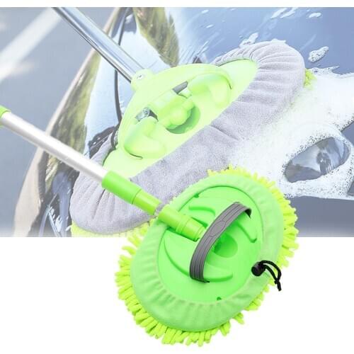 Detailing Brushes Adjustable Handle Cleaning Mop For Car Cleaning Soft Chenille Broom Window Wash Mops Car Dust Remover Brush