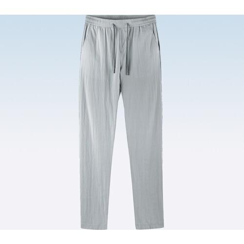 Sports pants mens summer slim fit quick dry casual pants summer thin ice silk breathable 2020 new running pants