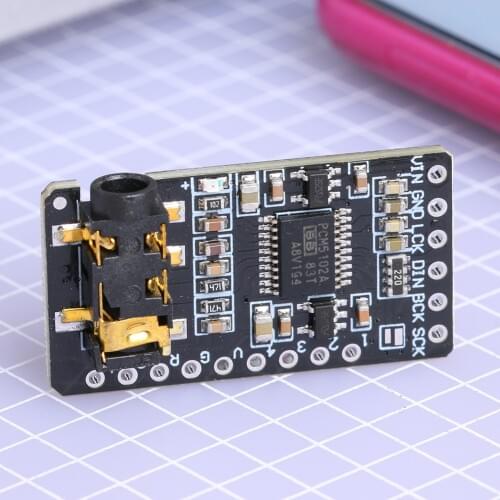 Stereo Output Jack DAC Decoder 3.5mm I2S Player PCM5102 Module Outdoor Music Listening Accessories for Raspberry Pi