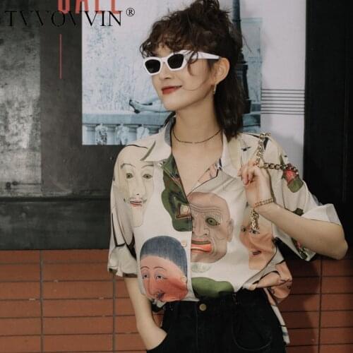 Блузки с принтом Tvvovvin China At AliExpress