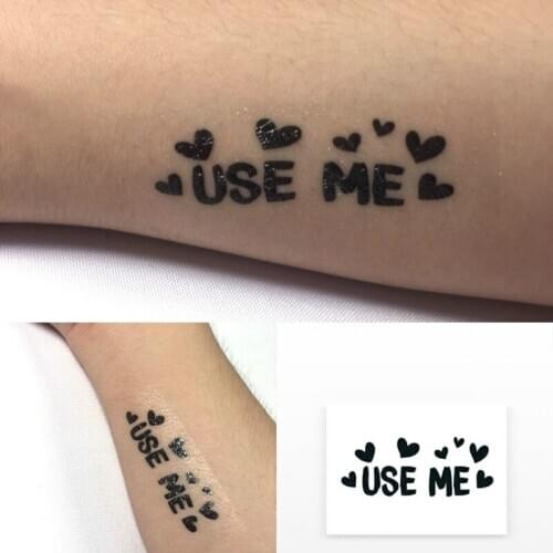 3 or 5x USE ME Temporary Tattoos Waterproof Erotic Kinky Sex Game Play Hot SM Fetish Stickers for Master and Slave