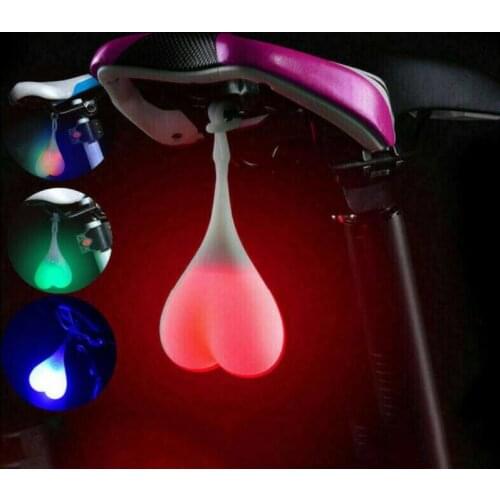 Bike Rear Tail Light Bicycle Back Lamp Cycling LED Heart Ball Waterproof Bike Light Heart Shape Cycling Balls Tail Waterproof