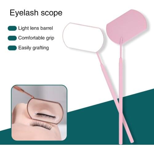1 SET Stainless Steel Spray Paint Eyelash Check Mirror Multifunction Supplies Beauty Eyelash Extension Portable Makeup Tool Drop