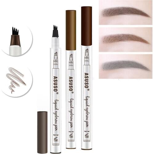 Liquid Eyebrow Pencil Ultra-Fine Eyebrow Drawing Artifact Four-Head Eyebrow Pencil Waterproof And Long-Lasting Four-Pronged Eyeb