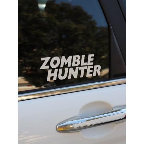 ZTTZDY 20CM*7CM Wonderful Words Zomble Hunter Vinyl Motorcycle Car Sticker Decal ZJ2-0037