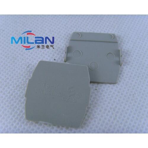 1pcs TS-K Terminal blocks Clapboard spacer matching Din rail terminal blocks UK-3N 5N 6N 10N