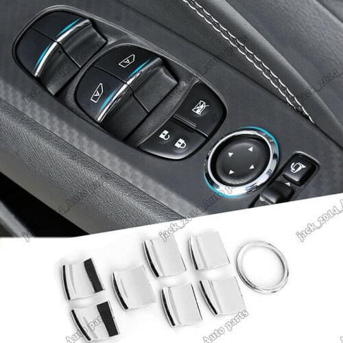 Auto Accessory Trim For Nissan Teana Altima 2019 Chrome Door Armrest Window Switch Button Trim 8pcs