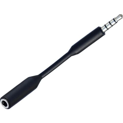 9cm 3.5mm 4 Pole Stero Male to Female M/F Plug Jack Headphone Audio Extension Short Cable