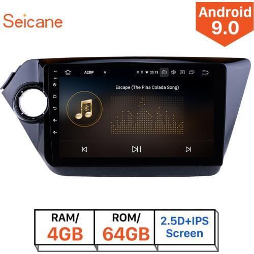 Seicane Car Radio For 2012 2013-2015 KIA K2 RIO Android 9.0 9 Inch 1din HD Touchscreen GPS Multimedia Player Support Bluetooth