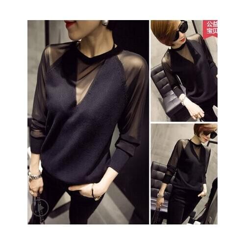 Free shipping T Shirt 2017 news tops Long sleeve ladies t shirt women clothes expression t shirt AW7859