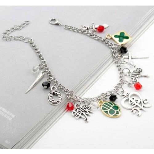 New Fashion Buffy the Vampire Slayer Bite Me Sword Cross Charms Bracelets Bangles For Women Girls Cosplay TV Show Jewelry Gift