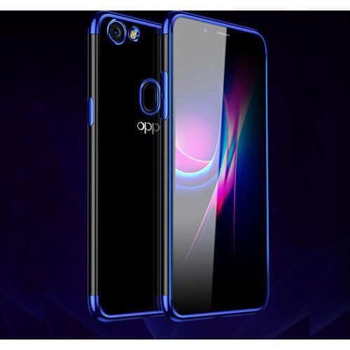 Case For Oppo F5 Ultra Thin Soft Silicone Case Plating Chrome Shockproof Transparent Clear fundas Cover For Oppo A73 A73T / F5