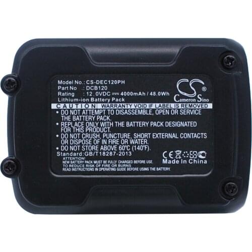 CS 4000mAh/48.00Wh battery for Dewalt 12V MAX Li-ion,DCD700,DCD710,DCD710D2-QW,DCD710N,DCD710S2,DCE0811,DCT411