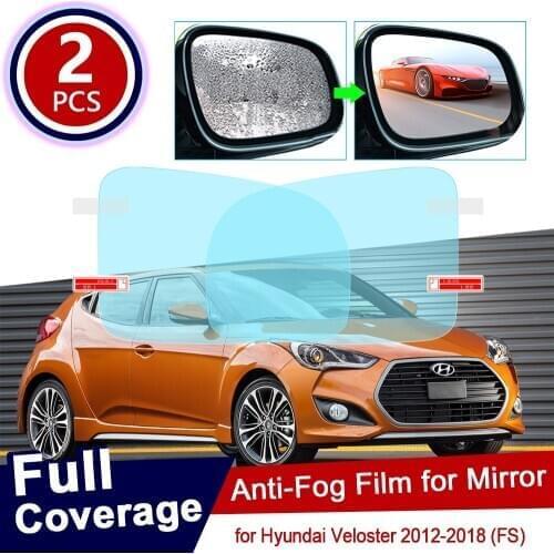 For Hyundai Veloster 2012~2018 FS Full Cover Anti Fog Film Rearview Mirror Rainproof Clear Anti-fog Films Car Accessories 2017