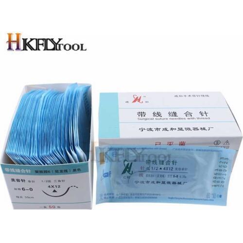 Suture needle surgery tool nano-traceless angle needle eyelid burying surgical instrument triangle eyebrow canthus