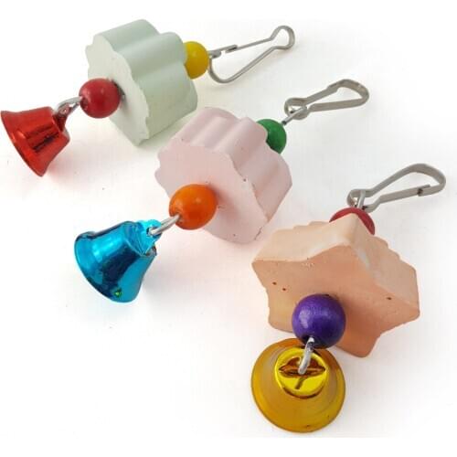 Parrot Squirrel Toy Molar String Parrot Grindstone Calcium Milk Bite Bird Toy Pet Products Bird Supplies 10pcs/lot