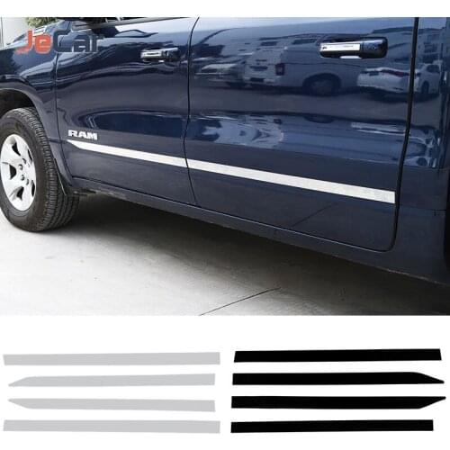 Stainless Steel Door Trim Exterior Mouldings Accessories For Dodge RAM 2018-2021 Car Exterior Accessories