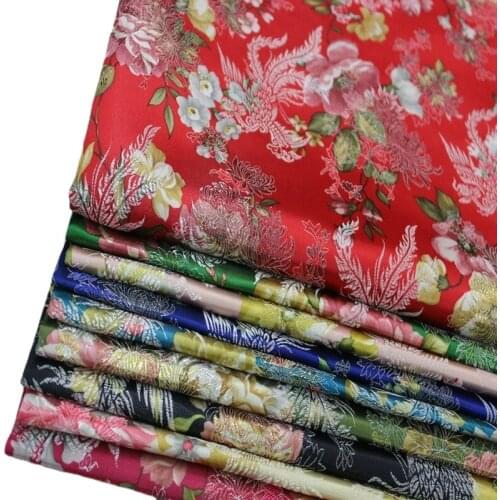 Wide 29" Chinese Wedding Cheongsam Dress Material Diy Stage Film TV Cloth Trim Jacquard Brocade Silk Fabric