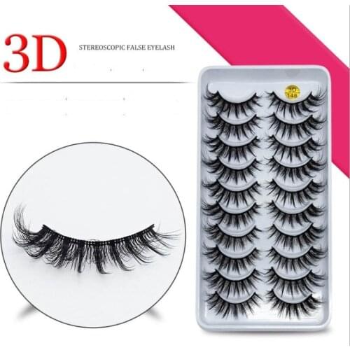 38Styles10 pairs natural false eyelashes fake lashes long makeup 3d mink lashes extension eyelash mink eyelashes for beauty 57