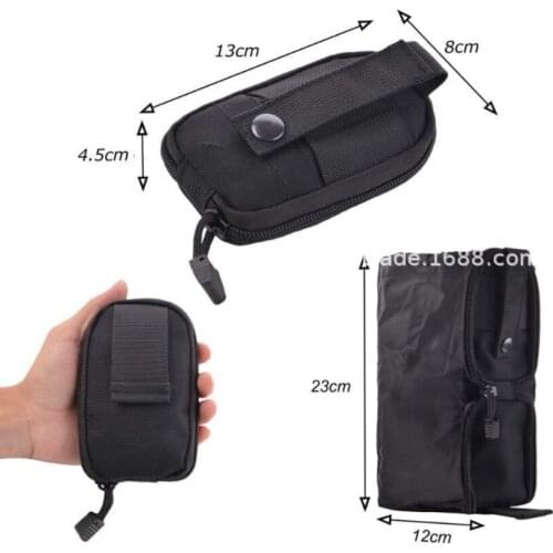 Outdoor Folding kettle bag Tactical Waist Hanging MOLLE Folding Large Storage Bag