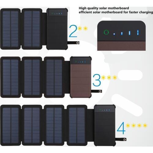 20000mah solar power bank Solar Charger External Battery Backup Pack For cell phone Tablets