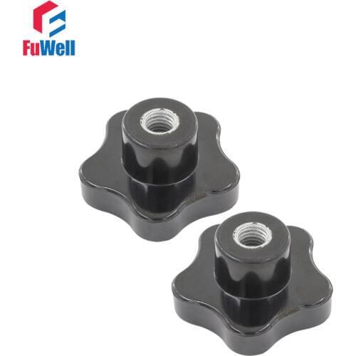 2pcs Star Knob M6/M8/M10/M12 Female Thread Star Clamping Handle Machine Tools Replacement Clamping Knobs