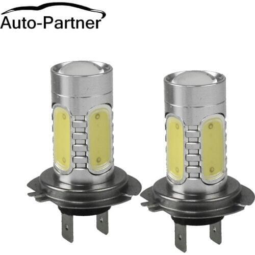 1 Pair White Car H7 LED COB Bulb Car Auto Light Car Driving Fog Lamp Headlight DC 12V