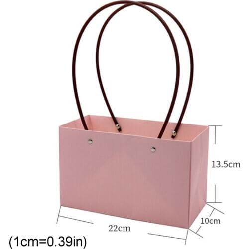 10pcs/set Paper Portable Flower Bags Waterproof Flower Box for Flower Shop B0KB