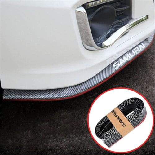 2.5M Car Front Bumper Lip Strip Protector Universal Car Bumper Spoiler Stickers Front Lip Rubber Protector Body Kit Car Styling