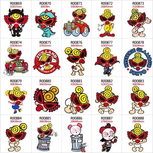 30pcs/lot Japan Cartoon Resin Flat Back for Hair Bows Planar Crafts for DIY Phone Decoration