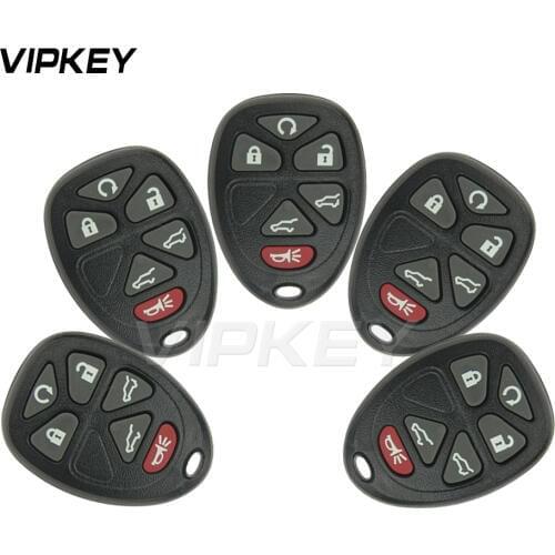 Remotekey 5pcs remote car key fob case shell cover for Cadillac for Chevrolet for GMC Yukon 2007 - 2014 6 button