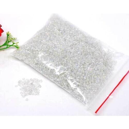 50g White Micro Glass Beads Ball Crystal Nail Caviar Trend Caviar Art Decorations Art 0.7mm