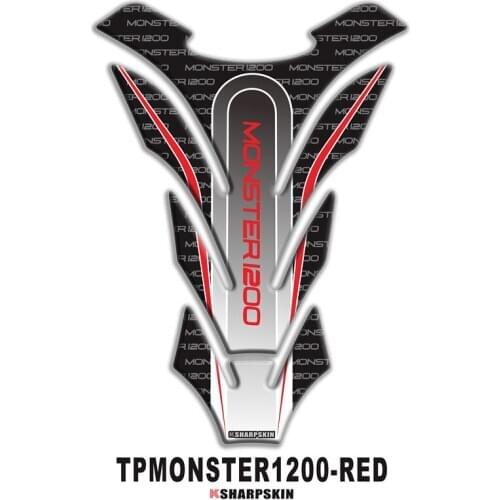 Motorcycle 3D Fishbone Accessories Fuel Tank Mat Gasoline Sticker Decal Protector for DUCATI monster1200 MONSTER 1200