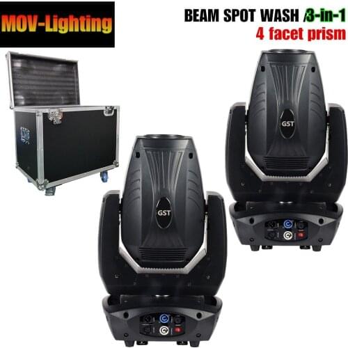 Flight case 200w Disco light beam spot wash 3in1 led moving head light price
